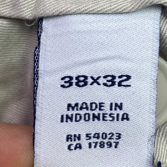 Gap Pants Mens 38x32 Original Khaki Office Career Preppy Academia Flat Front - Picture 4 of 8